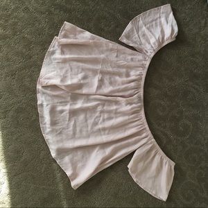 Pink off the shoulder shirt